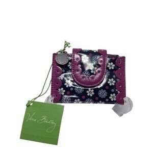 Vera Bradley Pretty & Petite Card Holder Boysenberry New!
